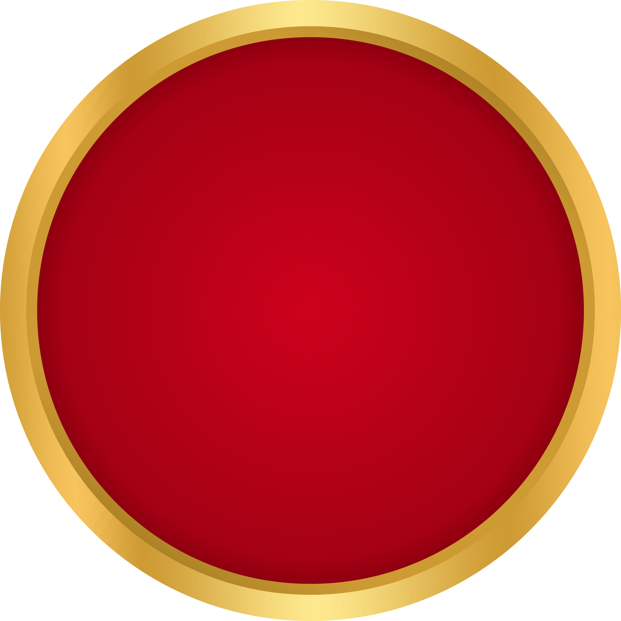 Red Gradient Circle with Gold Frame